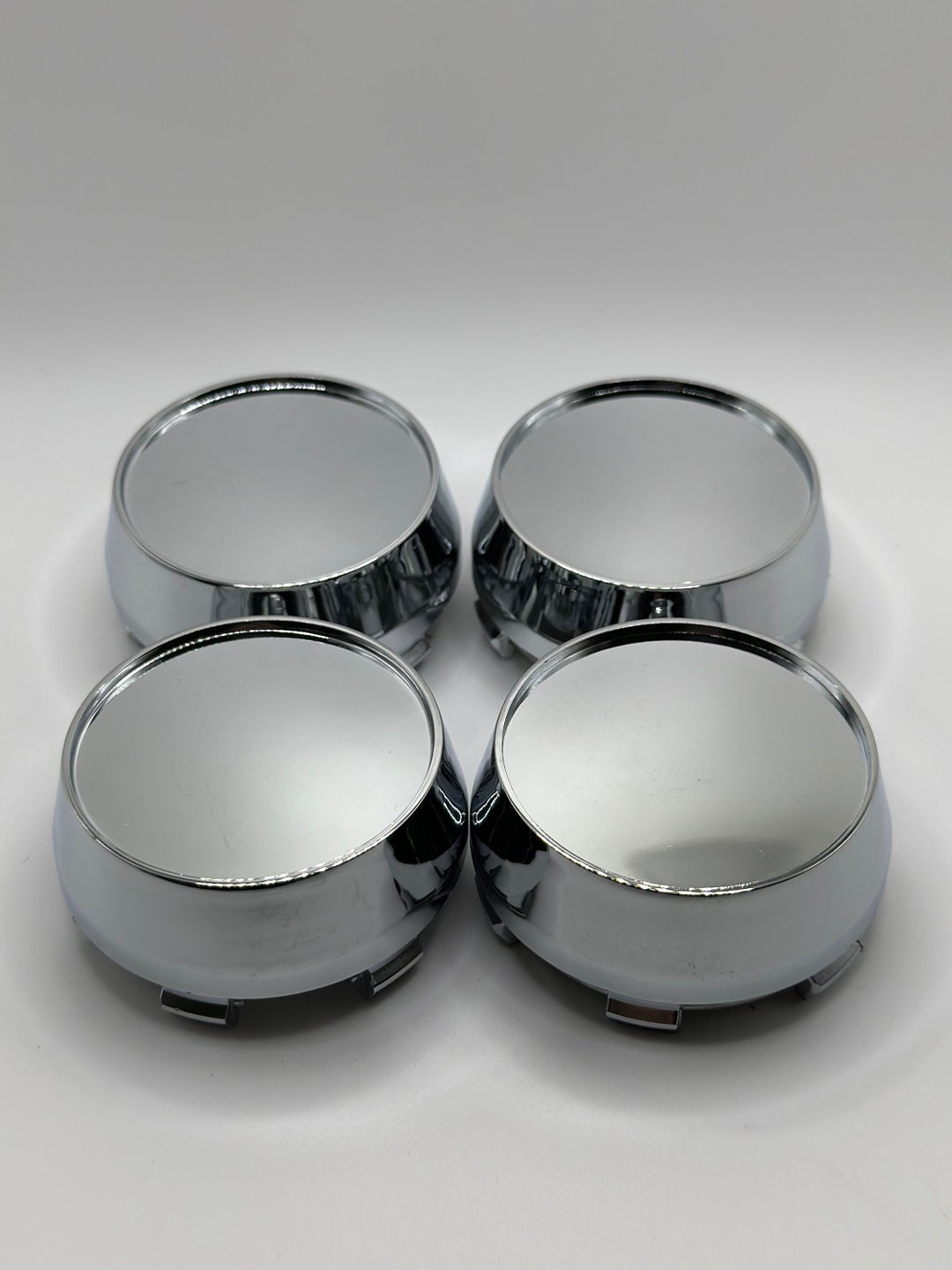 60mm Chrome Color 4 Pcs Car Wheel Center Caps Universal Etsy