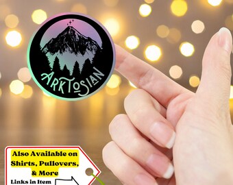 ACOTAR Inspired Fan Sticker HOLOGRAPHIC Arktosian Blood Rite Valkyrie Illyrian - ACOTAR Sticker Gift For Book Lover