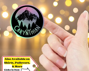 ACOTAR Inspired Fan Sticker HOLOGRAPHIC Carynthian Blood Rite Valkyrie Illyrian - ACOTAR Sticker Gift For Book Lover