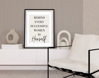 Neutral Quote Print  | Wall Art | Minimal | Home Decor | Female Quote |