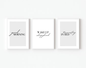 Bedroom Quote Prints | Set of 3 or Individual | Bedroom Decor | Bedroom Quotes | Art |