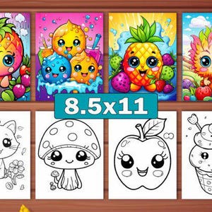 300 adorabili kawaii da colorare per bambini
