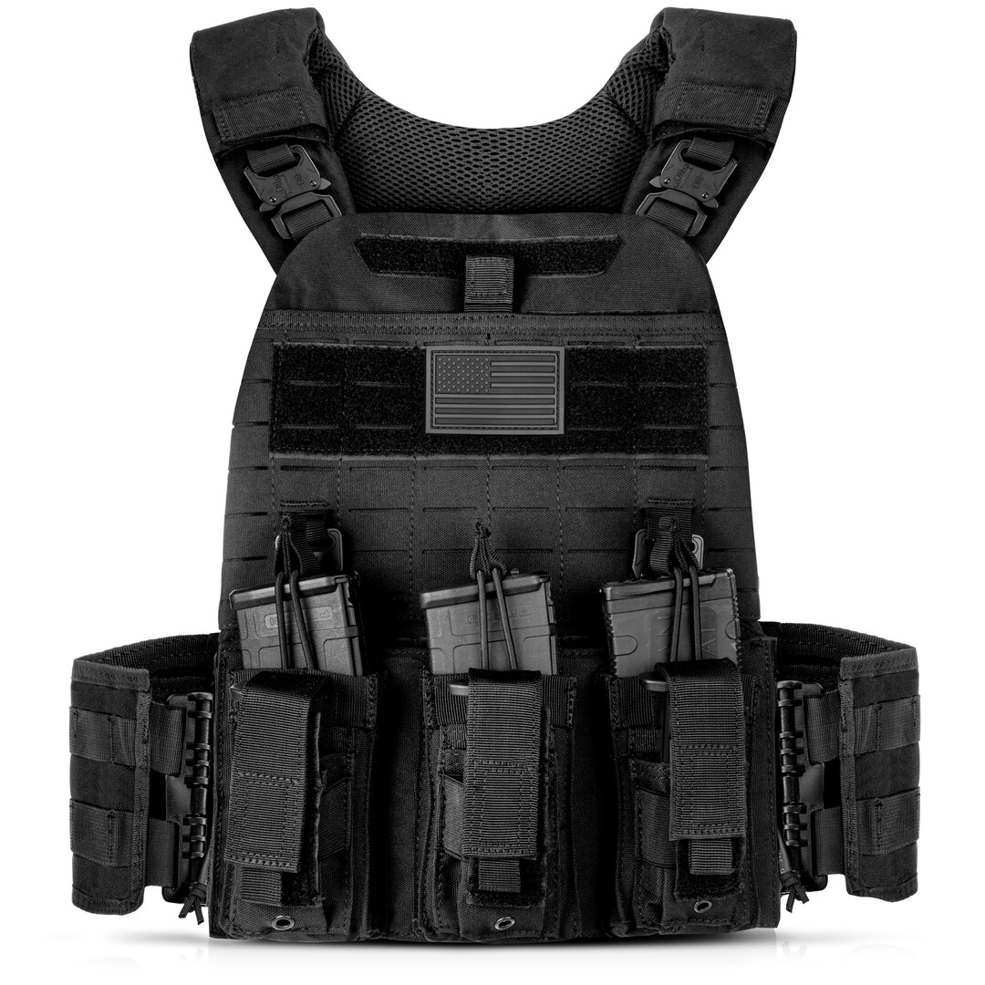 Tactical Vest for Combat Training Military Laser Cut Airsoft Utility