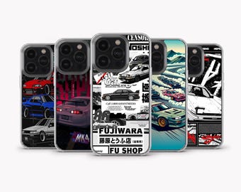 Jdm Phone Case Japanese Car Cover for iPhone 16 Pro Max 15 14 13 12 11 X 8 7 6 Plus Samsung S25 Ultra S24 S23 S22 S21 S20 FE A15 A25 A55