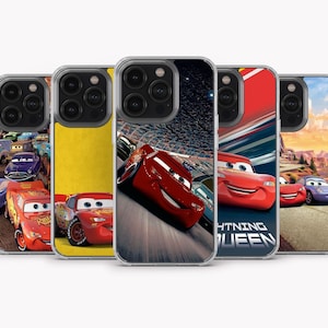 Lightning McQueen Handyhülle Lightning McQueen Abdeckung für iPhone 15 Pro Max , iPhone 14, iPhone 13, iPhone 12, iPhone 11, Samsung S24 Ultra
