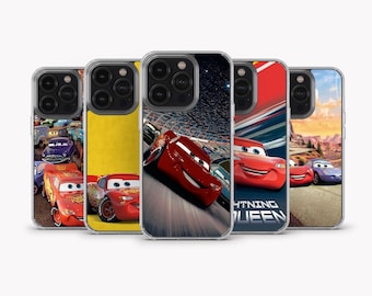Lightning McQueen Phone Case Lightning McQueen Cover for iPhone 15 Pro Max , iPhone 14, iPhone 13, iPhone 12, iPhone 11, Samsung S24 Ultra