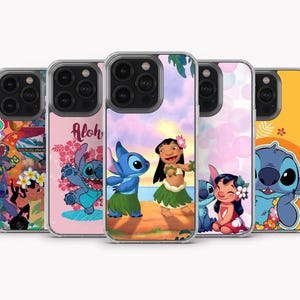 Lilo and Stitch Phone Case Lilo and Stitch Cover for iPhone 15 Pro Max , iPhone 14, iPhone 13, iPhone 12, iPhone 11, Samsung S24 Ultra, S23