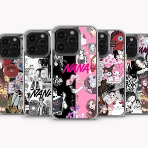 NANA Japanese Anime Manga Phone Case Nana Anime Cover for iPhone 16 Pro Max , iPhone 15, iPhone 14, iPhone 13, iPhone 12, Samsung S24 Ultra