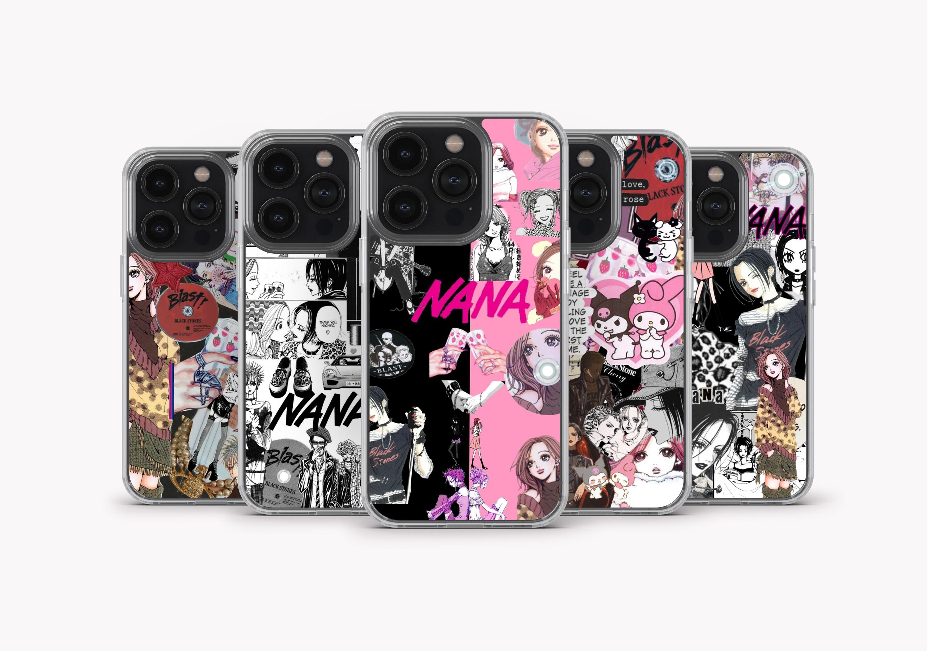 NANA Japanese Anime Manga Phone Case Nana Anime Cover for iPhone 16 Pro Max , iPhone 15, iPhone 14, iPhone 13, iPhone 12, Samsung S24 Ultra