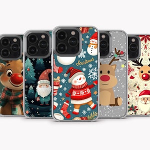 Christmas Phone Case Christmas Cover for iPhone 15 Pro Max , iPhone 14, iPhone 13, iPhone 12, iPhone 11, Samsung S24 Ultra, S23, A15, A14
