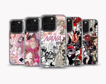NANA Japanese Anime Manga Phone Case Nana Anime Cover for iPhone 16 Pro Max , iPhone 15, iPhone 14, iPhone 13, iPhone 12, Samsung S24 Ultra
