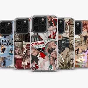 Sabrina Carpenter Phone Case Sabrina Carpenter Cover for iPhone 15 Pro Max , iPhone 14, iPhone 13, iPhone 12, iPhone 11, Samsung S24 Ultra