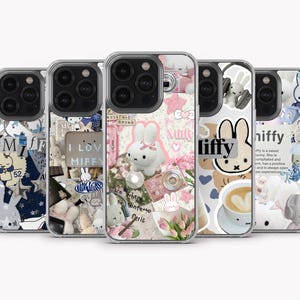 Miffy Phone Case Miffy Cover for iPhone 15 Pro Max , iPhone 14, iPhone 13, iPhone 12, iPhone 11, Samsung S24 Ultra, S23, A15, A14