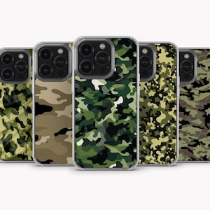 Camouflage Phone Case Camouflage Cover for iPhone 15 Pro Max , iPhone 14, iPhone 13, iPhone 12, iPhone 11, Samsung S24 Ultra, S23, A15, A14