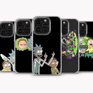 Custodia per telefono Rick and Morty Cover Rick and Morty per iPhone 15 Pro Max, iPhone 14, iPhone 13, iPhone 12, iPhone 11, Samsung S24 Ultra, S23
