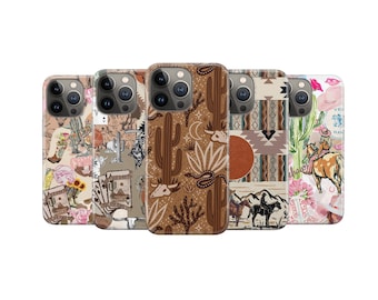 Western Cowboy Phone Case for iPhone Samsung – Cowgirl Desert Rustic Boho Cover