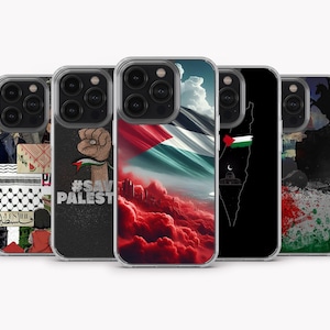 Palestine Phone Case Palestine Collage Cover for iPhone 15 Pro Max , iPhone 14, iPhone 13, iPhone 12, iPhone 11, Samsung S24 Ultra, S23, A15