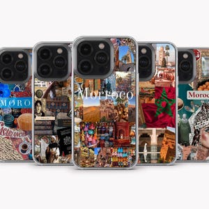 Marokko Handyhülle Marokko Collage Cover für iPhone 15 Pro Max , iPhone 14, iPhone 13, iPhone 12, iPhone 11, Samsung S24 Ultra, S23, A15
