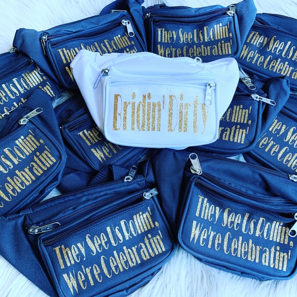 Nautical Bachelorette Party Fanny Packs | Boat Beach Pool Belt Bags with Zipper Pocket | Bridesmaid Bum Bags Bridal Party Gifts Favors Decor