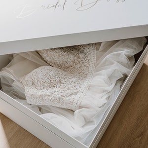 Brautkleidbox Premium Größe L zur Aufbewahrung von Brautkleidern Bild 4