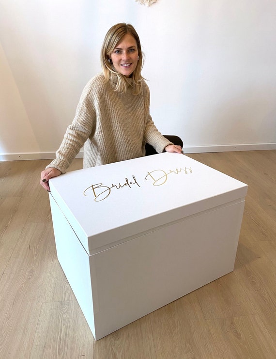 Boîte à robes de mariée XXL pour ranger les robes de mariée