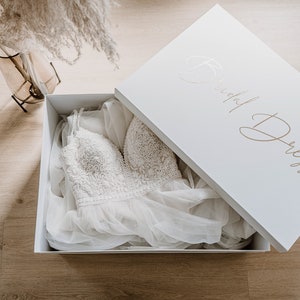 Brautkleidbox Premium Größe L zur Aufbewahrung von Brautkleidern Bild 3