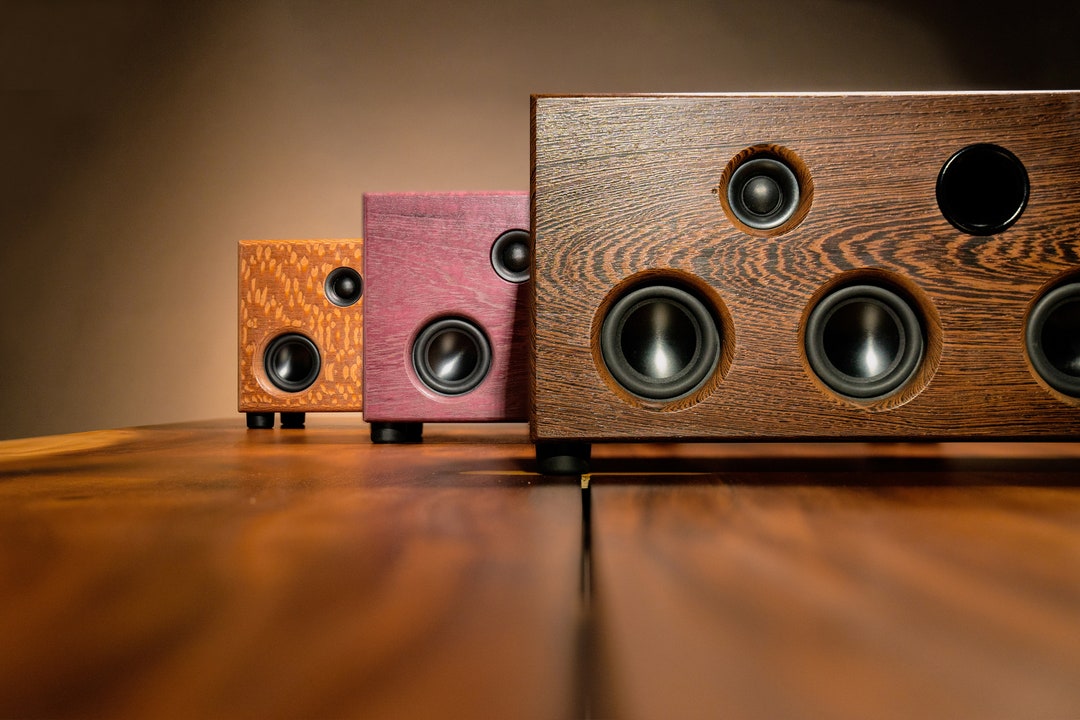 Exotic Wood Enclosures With Wireless HIFI Audio Speakers Etsy