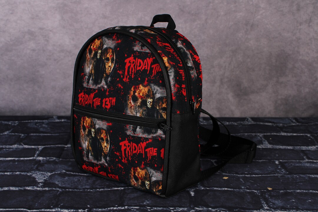 Jason Mini Backpack Jason X Friday The 13th Jason Mask Mini Backpack With Knife Coin Pouch ...