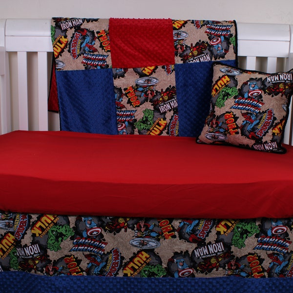 Crib bedding set. Bedding set. Guard Rail. Bedding. Girl Crib Bedding. Boy Crib Bedding. Superheroes Crib Bedding. Superheroes set.