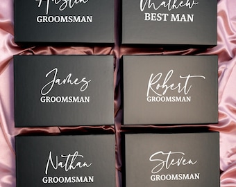 Personalized Groomsman Gift Box – Custom Name & Role – Groomsmen Gift -Groomsman Proposal boxes