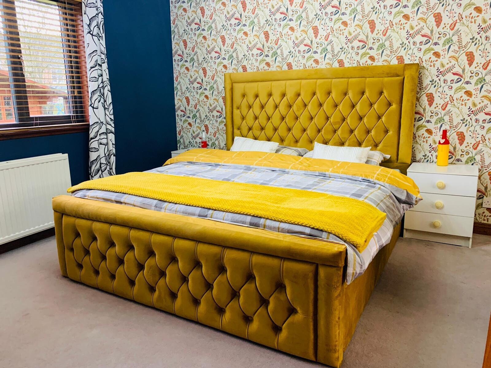 New Stylish Handmade Hilton Bed Available in Single Double Etsy