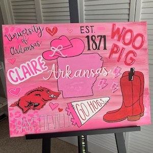 College Canvas | Custom Painting | Dorm Decor