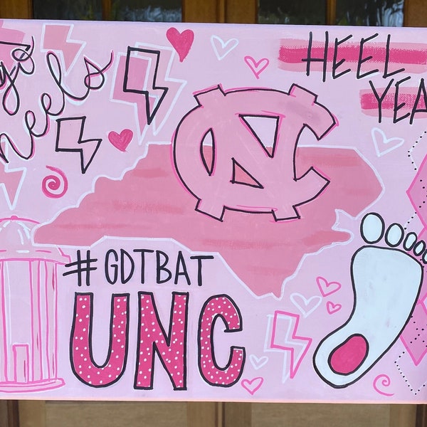 Preppy College Paintings Etsy