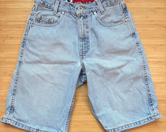 Vintage Levi's Kids 90s Silver Tab Shorts 12 Regular Lightwash Denim