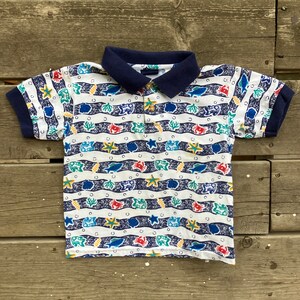 Vintage Honors Toddler Polo (3T) - Beach Theme