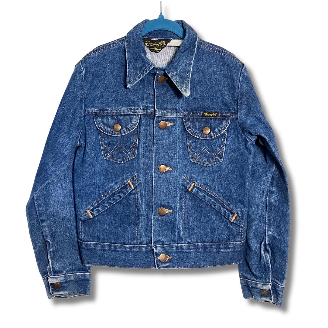 80s ビンテージ ロックマウント フリンジ レザー ジャケット キッズ XL JOHNSONS MEX TEX 80's VINTAGE FRINGED BIKER JACKET