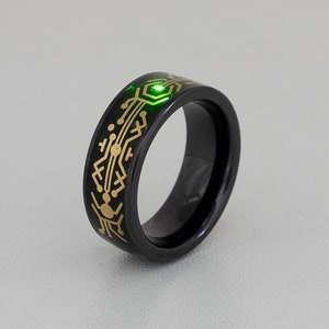 Ancient Alien Sci-Fi Blinking LED Ring