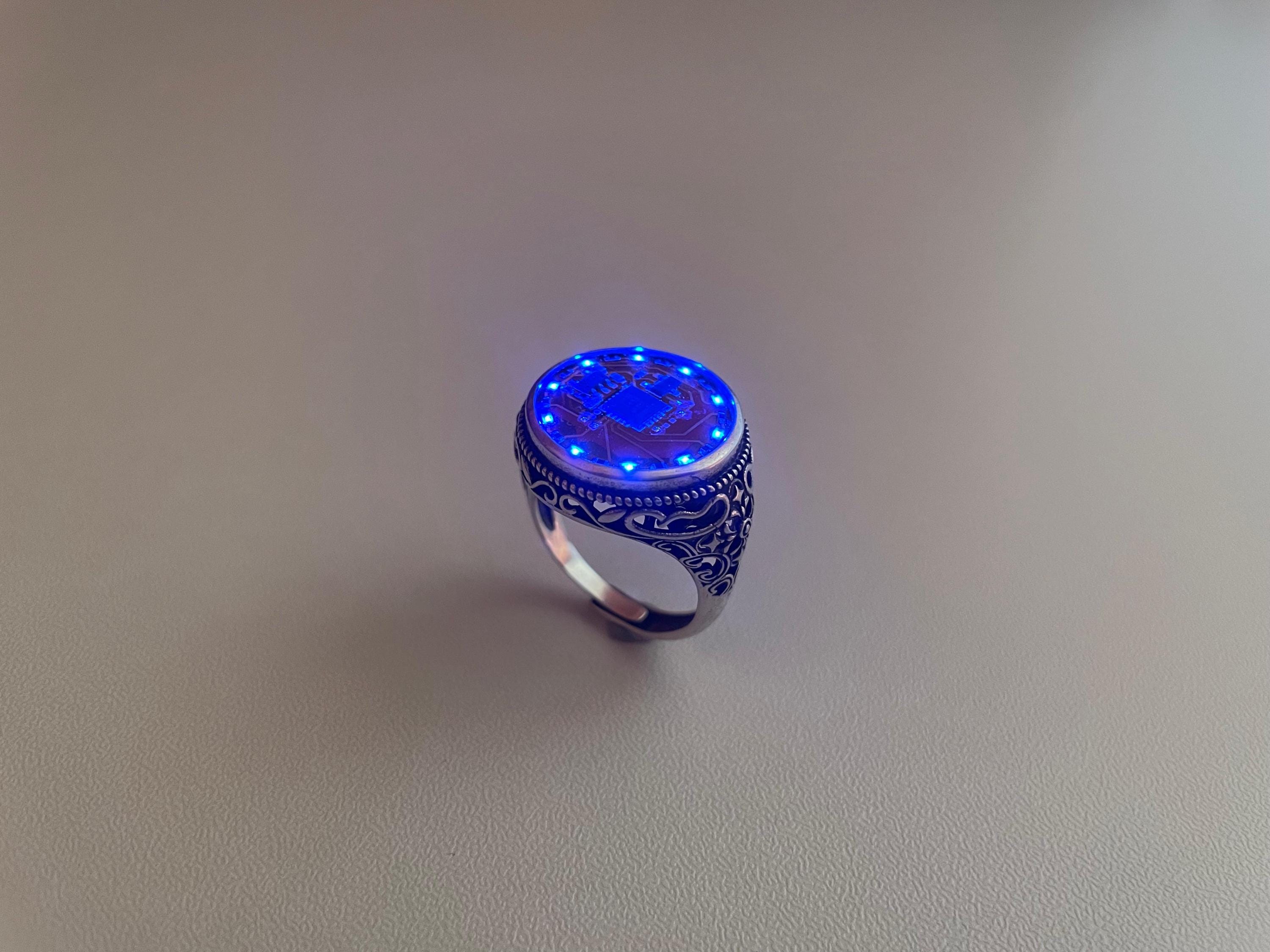 Sci-Fi Cyberpunk Glow LED Ring