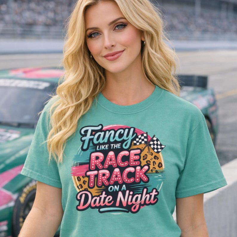 Womens Racing Tee, Race Day Outfit, Motorsports Gift, Retro Car Lover ...