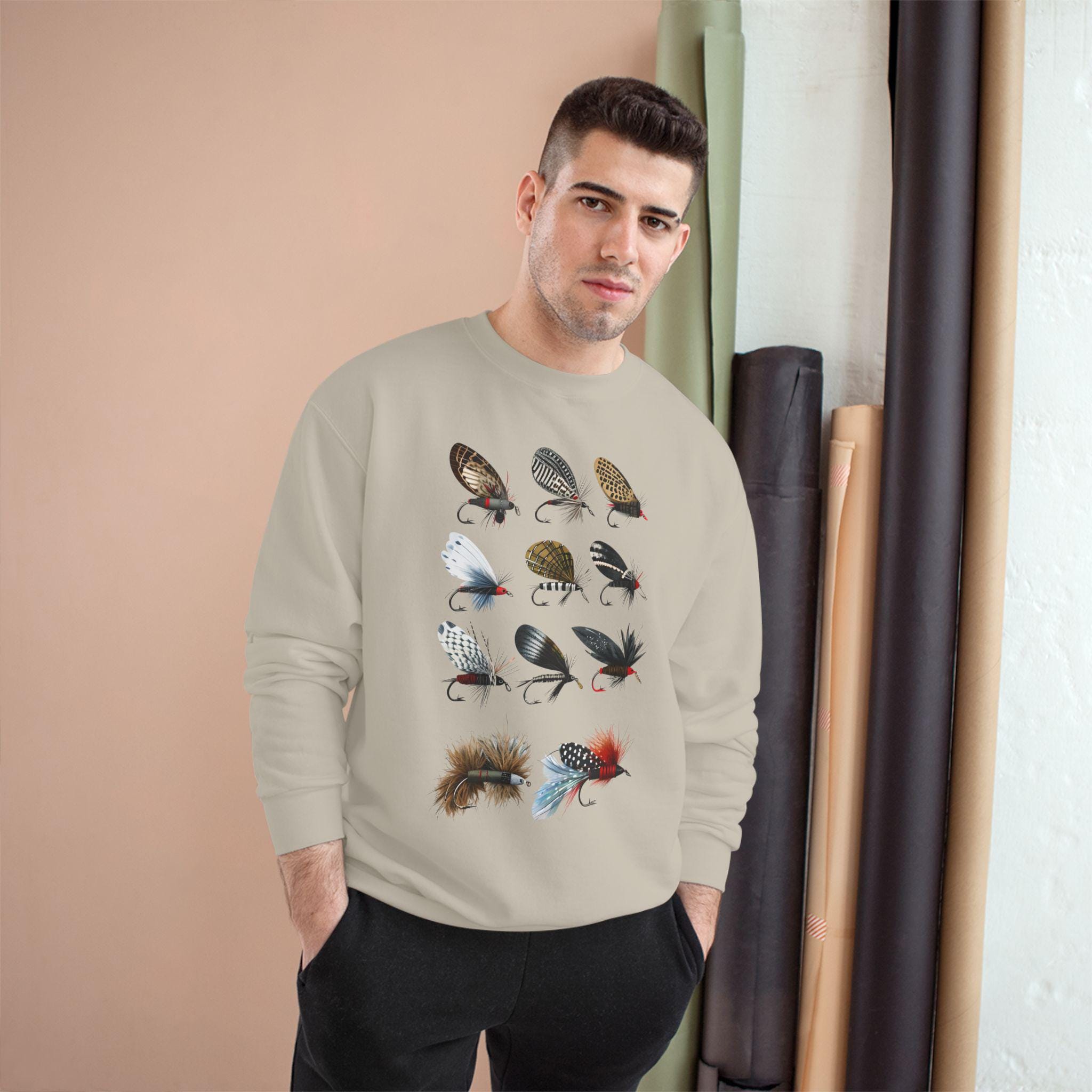 Fishing Sweatshirt: Angler Gift - Champion Brand Cotton-Blend