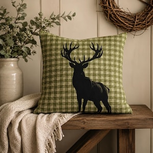 Rustic Deer Pillowcase: Farmhouse Cabin Decor, Double-Sided Print