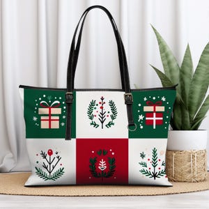 Christmas Shoulder Bag-Holiday Crossbody Purse-Festive Handbag-Christmas Purse-Winter Handbag-Holiday Season Hand  Bag-Christmas Purse