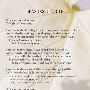 Grief Poem | “Seasons of Grief” Poem
