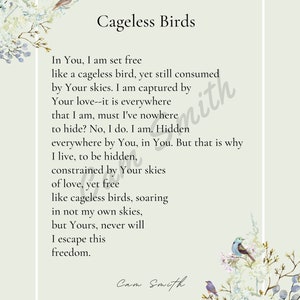 Christian Poem on Freedom and Love in Christ | “Cageless Birds” Poem