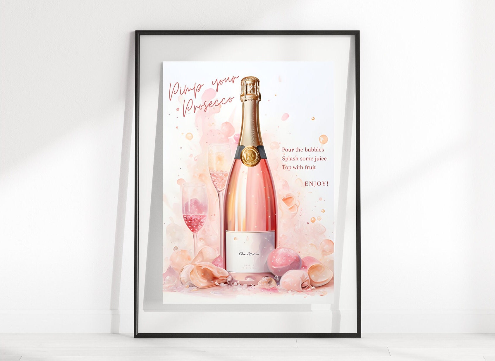 Pimp Your Prosecco Bar Sign | Printable | Digital Download | Bar Art ...