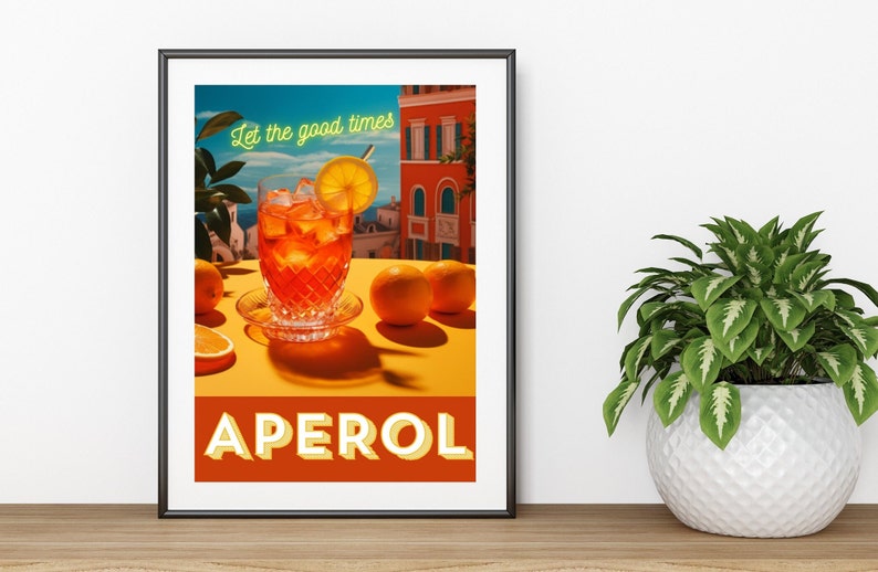 Aperol Spritz Bar Sign | Printable | Digital Download | Bar Art ...