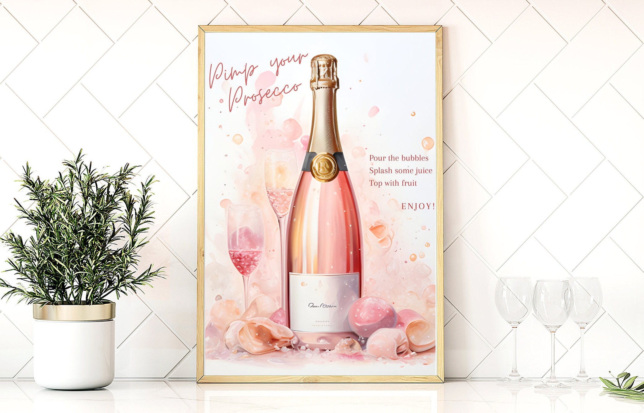 Pimp Your Prosecco Bar Sign Printable - Il Fullxfull.5189930151 30w9