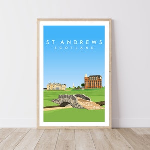 St Andrews Golf Poster - Instant Download