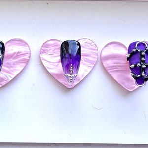 Blade Trinity Press On Nails: Hand-Painted Gothic Nail Art