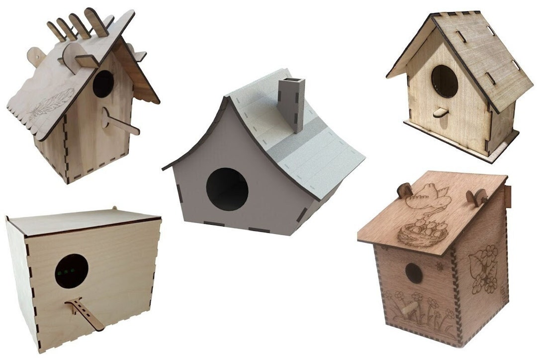 5 Great Bird House Designs Birds Nest Box 5 Great Bird House Etsy